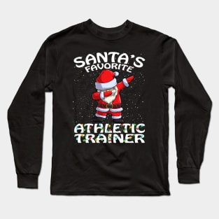 Santas Favorite Athletic Trainer Christmas Long Sleeve T-Shirt